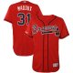 Atlanta Braves #31 Greg Maddux Red Flexbase Collection Stitched MLB Jersey