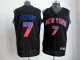 Men's New York Knicks #7 Carmelo Anthony Black Stitched Vibe NBA Jersey