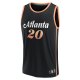 Men's Atlanta Hawks John Collins Fanatics Black Fastbreak Jersey - City Edition