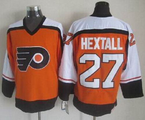 Philadelphia Flyers #27 Ron Hextall Orange CCM Throwback Stitched NHL Jersey