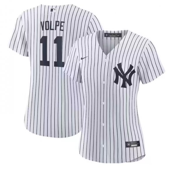 Women's New York Yankees #11 Anthony Volpe Nike White Home Player Jersey