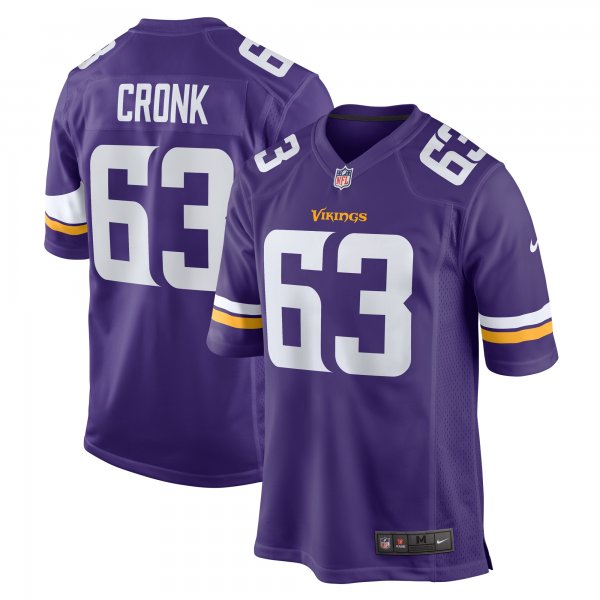 Men's Minnesota Vikings Coy Cronk Nike  Purple Team Game Jersey