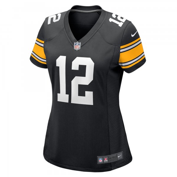 Women's Pittsburgh Steelers Terry Bradshaw Nike Black Retired Player Jersey