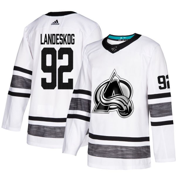 Colorado Avalanche #92 Gabriel Landeskog White 2019 All-Star Stitched NHL Jersey