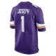 Men's Minnesota Vikings Greg Joseph Nike Purple Game Jersey