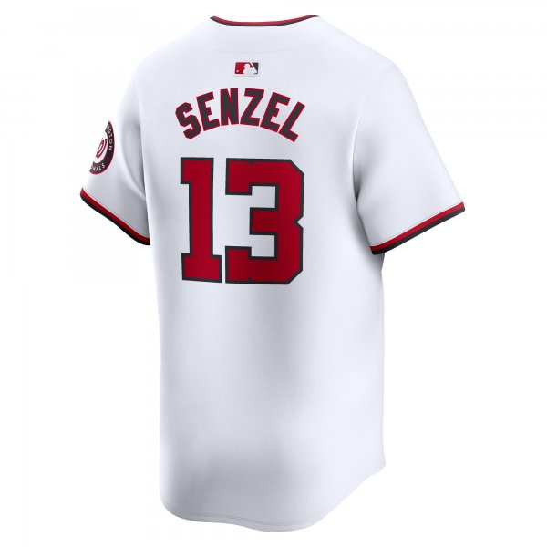 Men's Washington Nationals Nick Senzel Nike White Home Limited Player Jersey