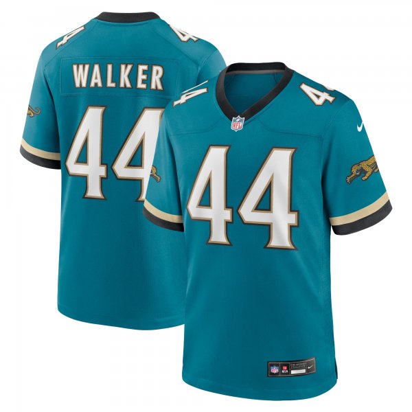 Men's Jacksonville Jaguars #44 Travon Walker Nike Teal Prowler Throwback Limited Jersey