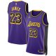 Unisex Los Angeles Lakers LeBron James Jordan Brand Purple Swingman Jersey - Statement Edition