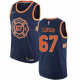 Men's New York Knicks #67 Taj Gibson Navy Swingman City Edition NBA Jersey