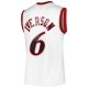 Men's Philadelphia 76ers Allen Iverson Mitchell & Ness White 2001/02 Hardwood Classics Swingman Jersey