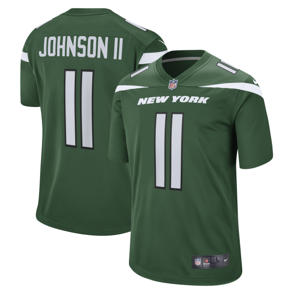 Men's New York Jets Jermaine Johnson II Nike Gotham Green Game Jersey