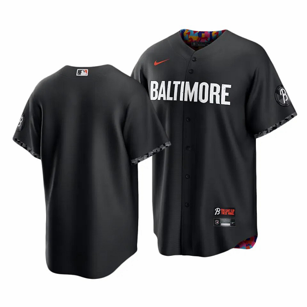 Men's Baltimore Orioles 2023 City Connect Black Cool Base Jersey