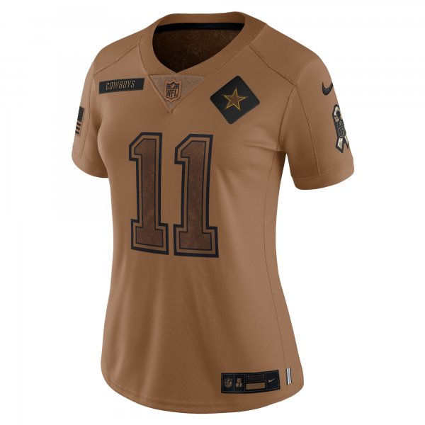 Women's Dallas Cowboys Micah Parsons Nike Brown 2023 Salute To Service Limited Jersey