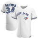 Men's Toronto Blue Jays #34 Kevin Gausman Flex Base White Home MLB Jersey