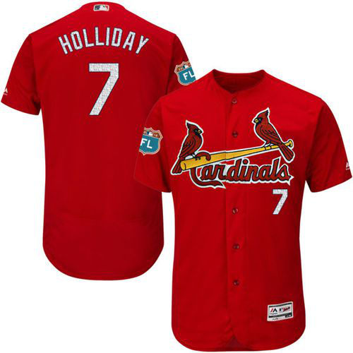 St. Louis Cardinals #7 Matt Holliday Red Flexbase Collection Stitched MLB Jersey