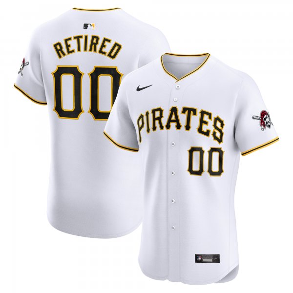 Men's Pittsburgh Pirates Nike White Home Elite Pick-A-Player Retired Roster Jersey