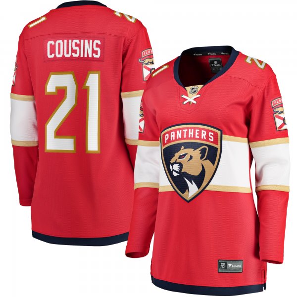 Women's Florida Panthers Nick Cousins Fanatics Red Home Breakaway Player Jersey