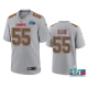 Men's Kansas City Chiefs Frank Clark Gray Super Bowl LVII Atmosphere Jersey