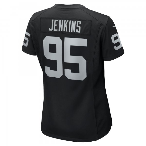 Women's Las Vegas Raiders John Jenkins Nike Black Game Jersey