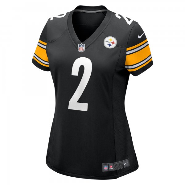 Women's Pittsburgh Steelers Justin Fields Nike Black Game Player Jersey