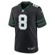 Men's New York Jets Aaron Rodgers Nike Legacy Black Alternate Game Jersey