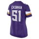 Women's Minnesota Vikings Blake Cashman Nike  Purple Team Game Jersey