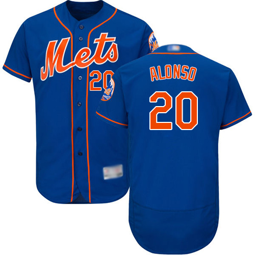 Women's New York Mets #20 Pete Alonso Blue Flexbase Collection Stitched MLB Jersey