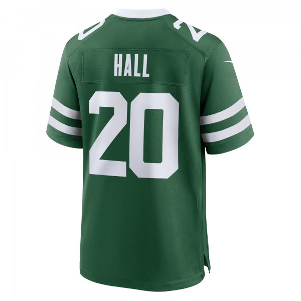 Men's New York Jets Breece Hall Nike Legacy Green Game Jersey