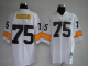 Men's Mitchell And Ness Pittsburgh Steelers #75 Joe Greene White Stitched Throwback NFL Jersey