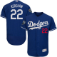 Los Angeles Dodgers #22 Clayton Kershaw Blue Flexbase Collection 2018 World Series Stitched MLB Jersey