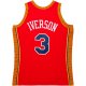 Men'sPhiladelphia 76ers Mitchell & Ness Red 2004/05 Hardwood Classics Swingman Jersey