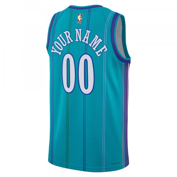 Unisex Charlotte Hornets Jordan Brand Teal 2023/24 Custom Swingman Jersey - Classic Edition