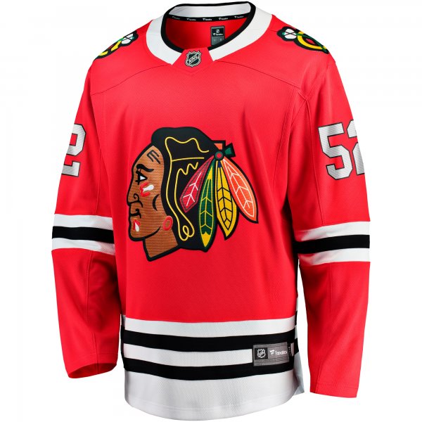 Men's Chicago Blackhawks Reese Johnson Fanatics Red Home Breakaway Player Jersey