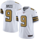 Nike New Orleans Saints #9 Drew Brees White Men's Stitched NFL Limited New Color Rush Jersey