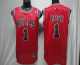 Men's Chicago Bulls #1 Derrick Rose Revolution 30 Red Stitched NBA Jersey