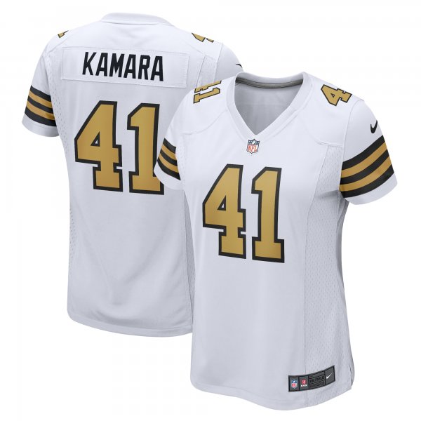 Women's New Orleans Saints Alvin Kamara Nike  White Alternate Game Jersey