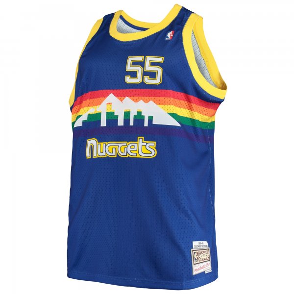 Men's Denver Nuggets Dikembe Mutombo Mitchell & Ness Royal 1991/92 Big & Tall Hardwood Classics Swingman Jersey