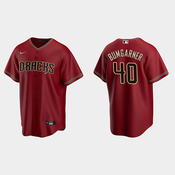 Youth Arizona Diamondbacks #40 Madison Bumgarner Red Alternate MLB Jersey