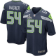 Seattle Seahawks Super Bowl XLVIII #54 Men's Bobby Wagner Game Home Steel Blue Jersey