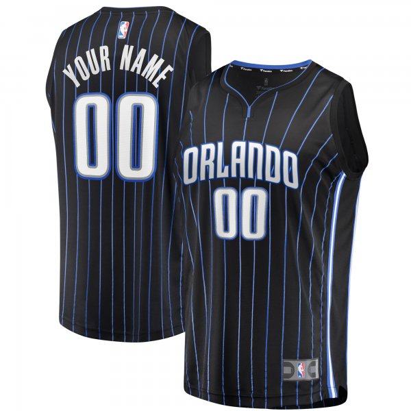 Men's Orlando Magic Fanatics Black Fast Break Custom Jersey - Icon Edition