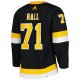 Men's Boston Bruins Taylor Hall adidas Black Alternate Primegreen Player Jersey