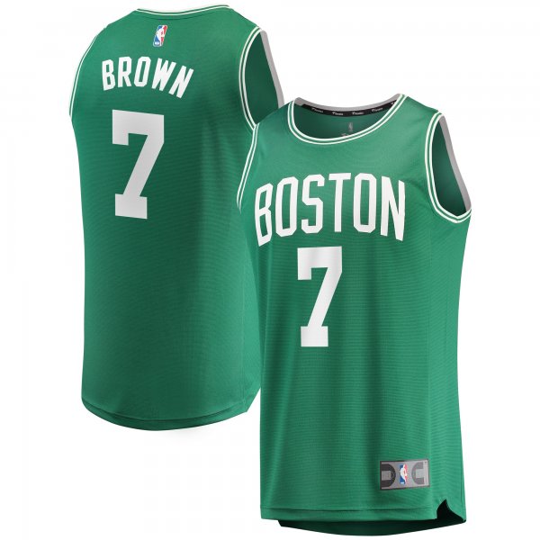 Men's Boston Celtics Jaylen Brown Fanatics Kelly Green Fast Break Replica Player Jersey