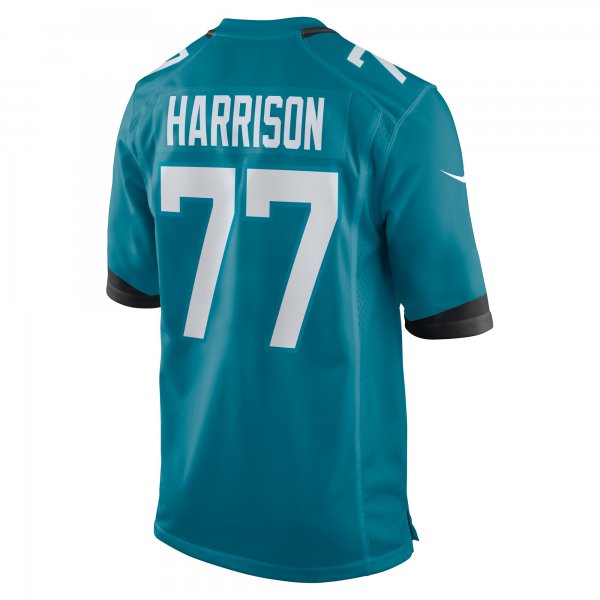 Men's Jacksonville Jaguars Anton Harrison Nike Teal 2023 NFL Draft First Round Pick Game Jersey