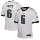 Youth Philadelphia Eagles DeVonta Smith Nike White Game Jersey