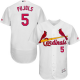 Men's St. Louis Cardinals #5 Albert Pujols White Flexbase Collection Stitched MLB Jersey