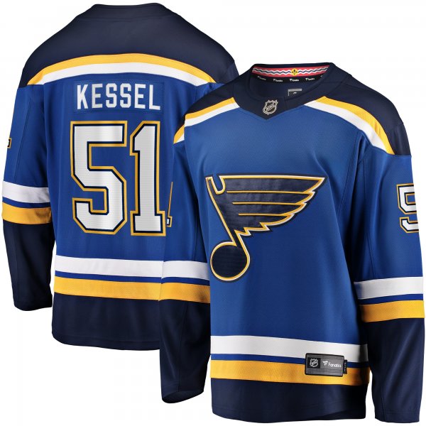 Men's St. Louis Blues Matthew Kessel Fanatics Blue Home Premier Breakaway Player Jersey