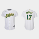 Youth Oakland Athletics #17 Elvis Andrus White Home MLB Jersey