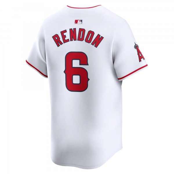 Men's Los Angeles Angels Anthony Rendon Nike White Home Limited Player Jersey