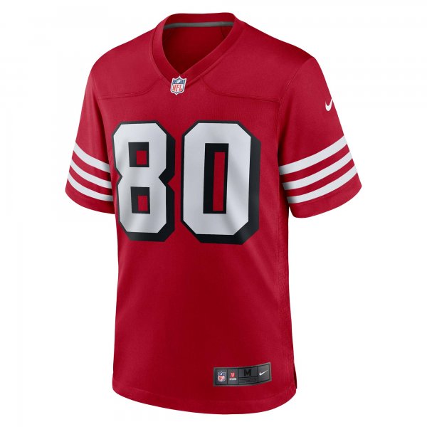 Men's San Francisco 49ers Jerry Rice Nike Scarlet Retired Alternate Game Jersey