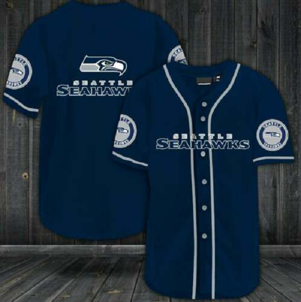 Seattle Seahawks NFL Stitched Fashion Baseball Legend Jersey